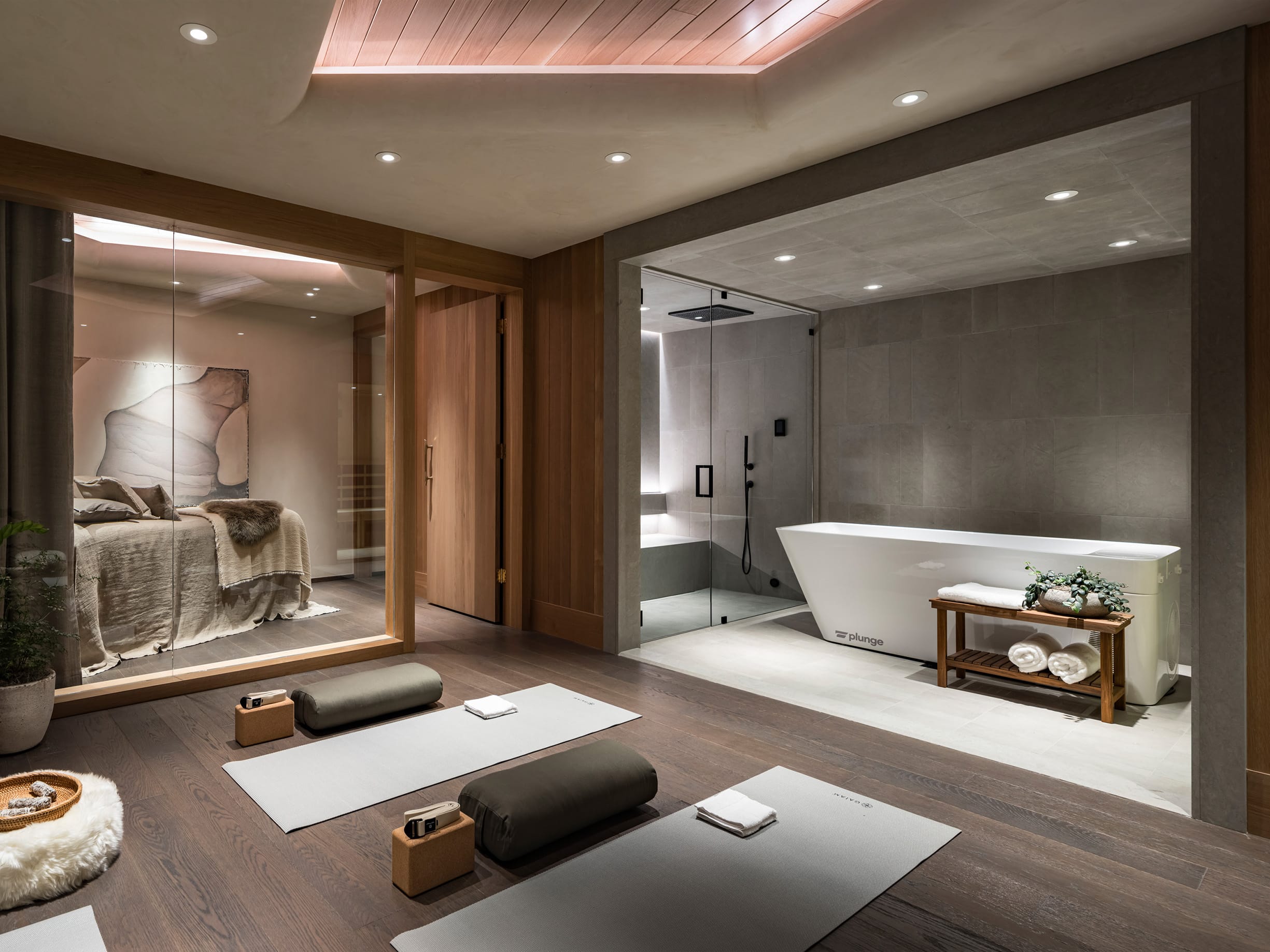 Yoga room paired